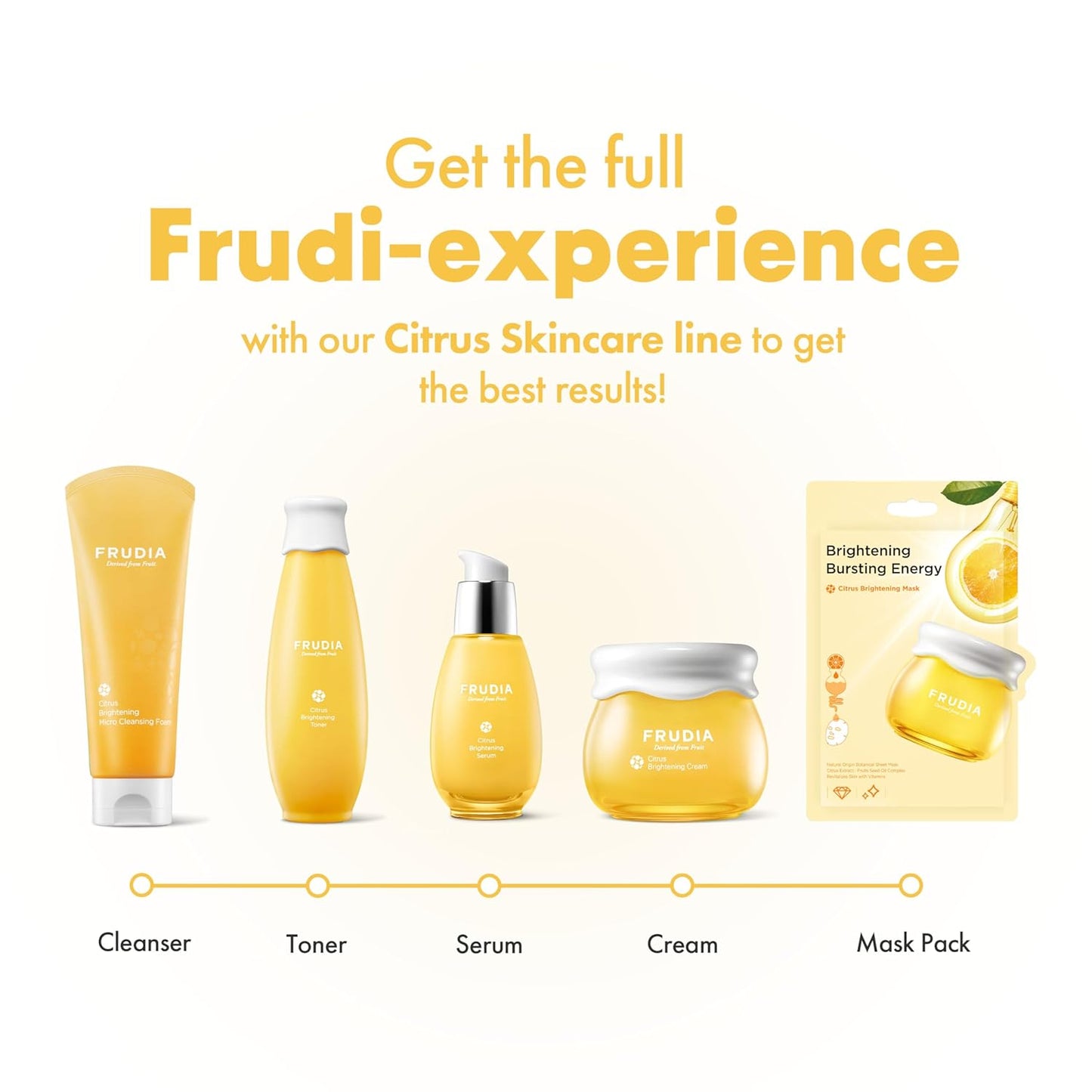FRUDIA Citrus Brightening Face Cream, Vitamin C Korean Face Moisturizer w/61% Mandarin Peel Extract, Melazero & Vitamin C for Radiant Skin (0.35 fl oz)