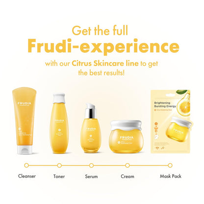 FRUDIA Citrus Brightening Face Cream, Vitamin C Korean Face Moisturizer w/61% Mandarin Peel Extract, Melazero & Vitamin C for Radiant Skin (0.35 fl oz)