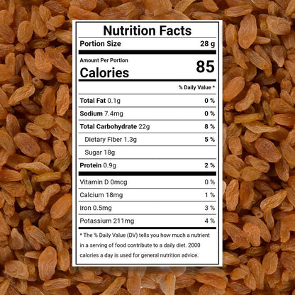 Raneja Golden Seedless Raisins | Premium High in Antioxidants | Naturally Sweet and Tasty|Energy Booster| Raisins Seedless/Kishmish, Draksh, Dry Fruits, Snack, Source of Dietary Fibre
