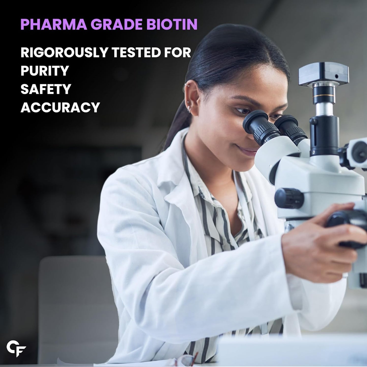 Carbamide Forte Biotin Tablets for Hair Growth with Amla, Brahmi & Bamboo Extract | Hair Growth Tablet | Hair Vitamins | Hair Supplements for Women & Men - 90 Veg Tablet