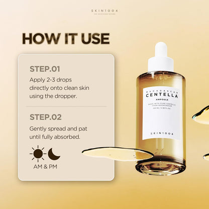 SKIN1004 Madagascar Centella Asiatica Ampoule Facial Serum |100% Centella Asiatica Extract for Soothing Sensitive and Acne-prone Skin, 30ml