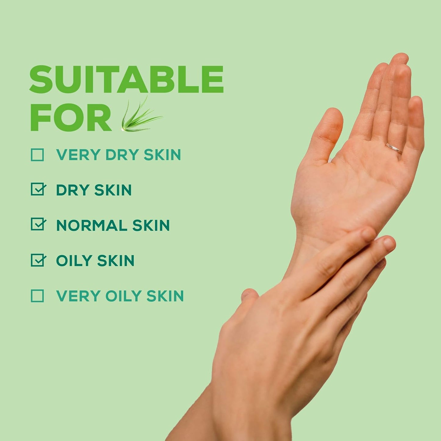 Joy Pure Aloe Light Moisturiser Skin Cream for Face, Hands & Body (500ml) | 48H Hydration | Non-Sticky | Soothing, Brightening & UV Protection | For Dry to Oily Skin