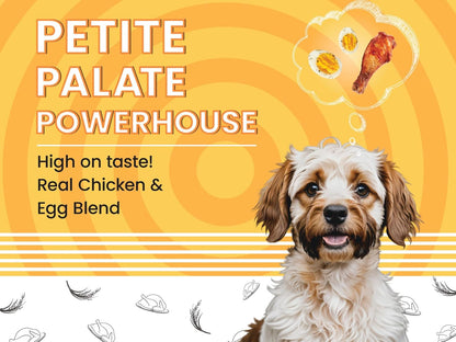 BARK OUT LOUD Essentials Small & Mini Breed Adult Dog Food Real Chicken & Egg | Gluten-Free, Prebiotics & Fish Oil for Immunity | Dry Dog Food for Shihtzu, Poodle - 1 Kg