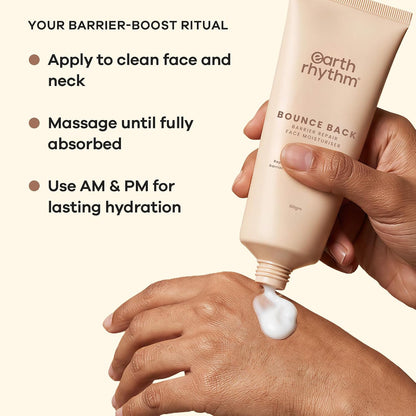 Earth Rhythm Bounce Back Barrier Repair Face Moisturiser with Almond Milk & Ceramides