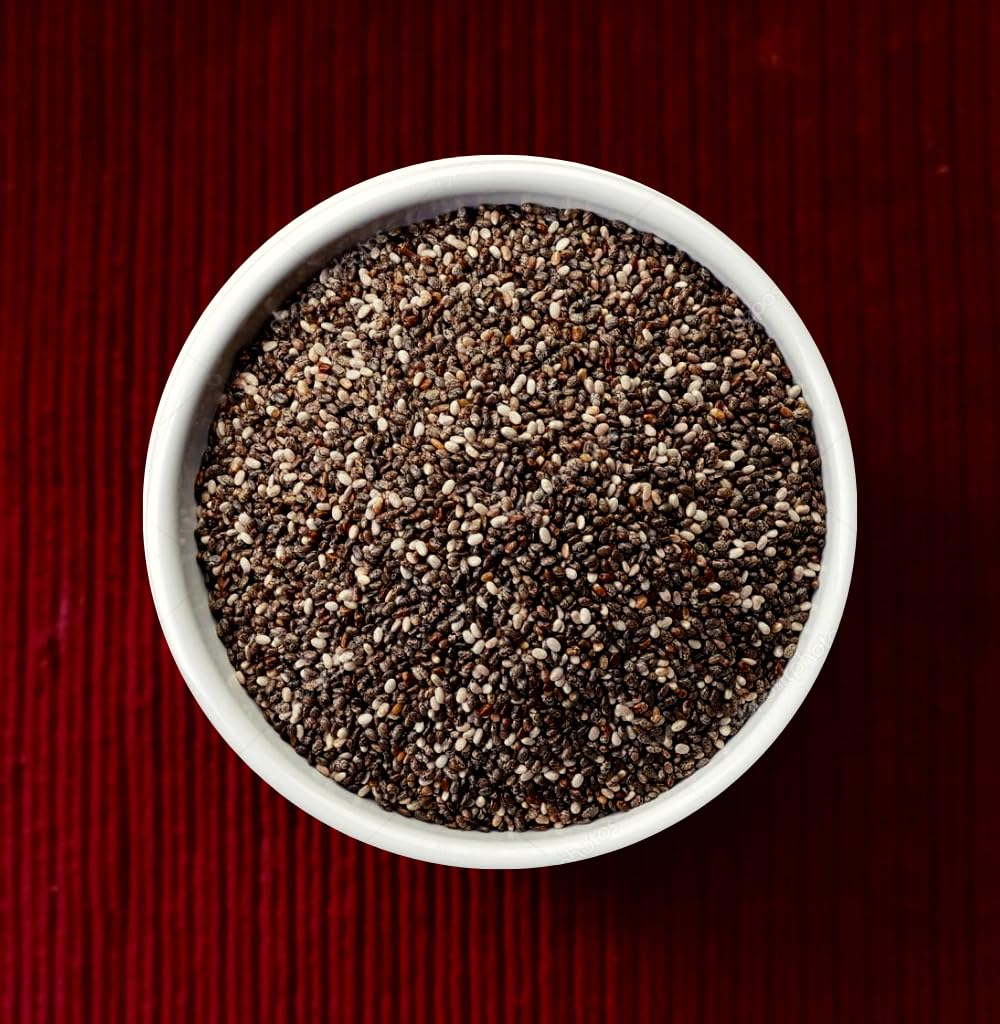 LDF Chia Seeds 100 gm | Chia Seed Ready-to-Eat Sabja Seeds High in Fiber & Omega-3 Chiya Seeds | Tukmaria Seed Ideal for Smoothies, Salads, and Snacks | Perfect for Gifting