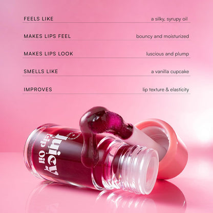 Gush Beauty Tinted Lip Oil Wisp, Vitamin E + Jojoba Hydrating 5ml | Hydrating lip tint with skincare benefits - vitamin E & jojoba oil for glossy, non-sticky, nourished lips all day