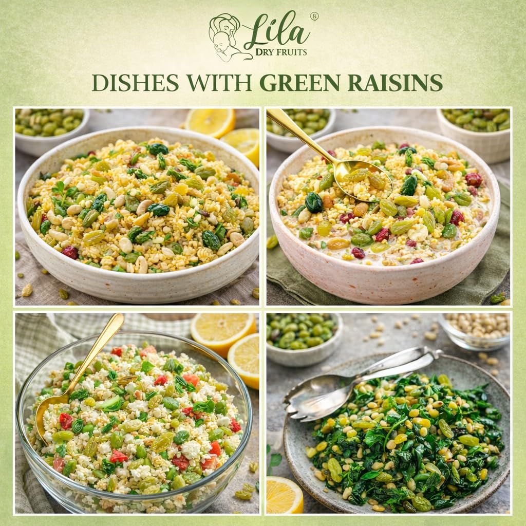LILA DRY FRUITS Golden Raisins Kishmish 100g Delicious Healthy Snacks | Naturally Sweet Golden Kismis for Daily Use Dry Fruits for Snacking, Cooking, Baking & Desserts Perfect for Giftings