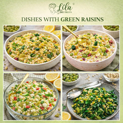 LILA DRY FRUITS Golden Raisins Kishmish 100g Delicious Healthy Snacks | Naturally Sweet Golden Kismis for Daily Use Dry Fruits for Snacking, Cooking, Baking & Desserts Perfect for Giftings