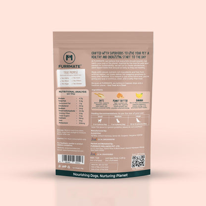 FURRMATE Veg Dog Treats, 100% Plant-Based Nutrient-Rich Ingredients, Organic & Gluten-Free, Protein-Rich, Hypoallergenic (100 Gram (Pack of 1)), Peanut Butter & Banana