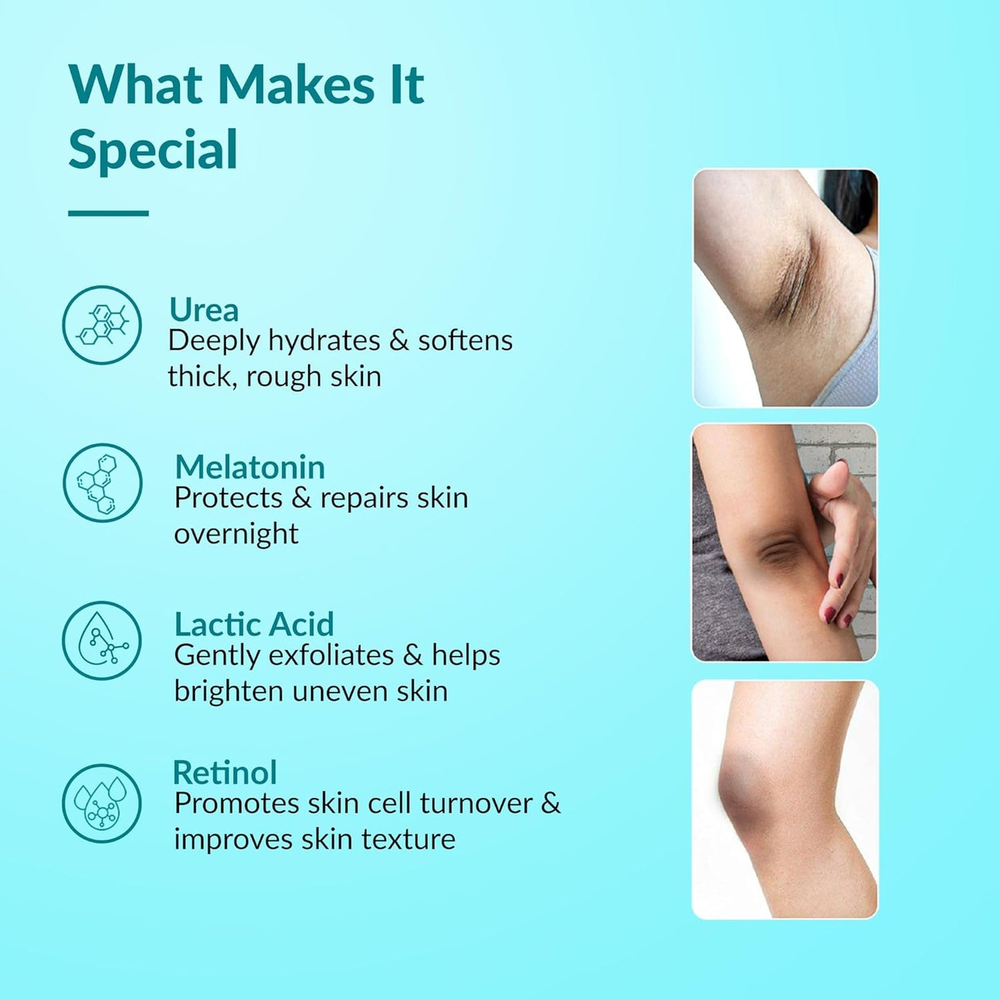 Fixderma Nigrifix Advance Cream for Acanthosis Nigricans with Melatonin, Retinol & Lactic Acid | For Dark Body Parts like Neck, Ankles, Knuckles, Armpits, Thighs & Elbows | Dermatologist Tested - 50g