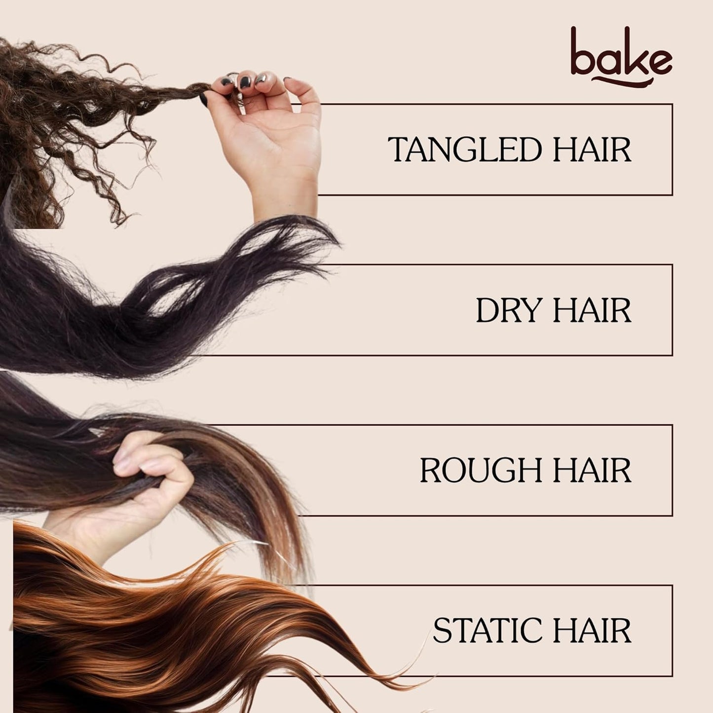 BAKE Bamboo Buddy Wooden Paddle Hair Brush | Natural Bamboo Bristles | Bamboo Comb | Gentle on Hair | Strengthens Scalp & Promotes Hair Growth | For Men & Women | Large Hair Brush