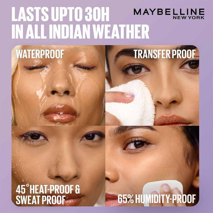 Maybelline New York Super Stay Flex Powder Foundation, 120 | 30H Wear, Oil-Control, Transfer Proof