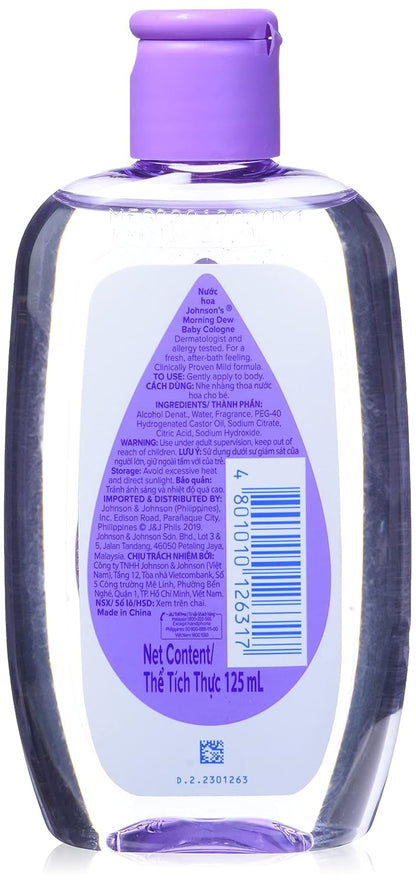 JOHNSONS BABY COLOGNE 125ML - MORNING DEW