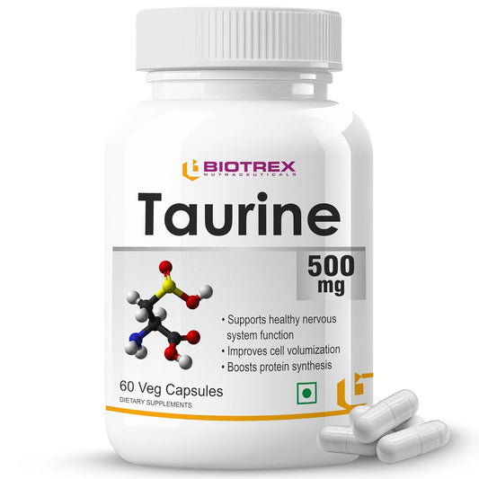 Biotrex Nutraceuticals Taurine 500mg - 60 Veg Capsules