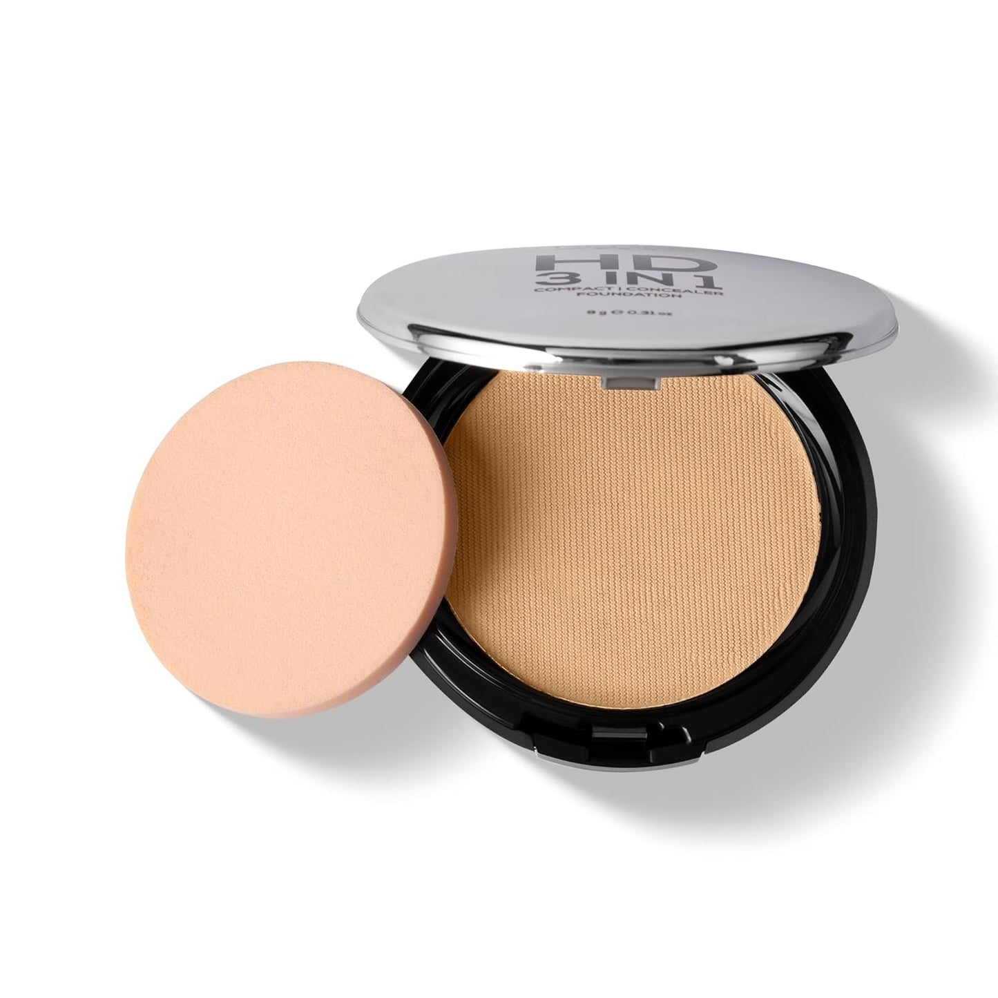 RENEE PRO HD 3 In 1 Compact,Concealer, Foundation - Ivorie, SPF 20, Matte Finish, High Coverage, Ultralight & Silky Smooth Finish, Enriched With Vitamin E, C & Aloe Vera - 9 Gm