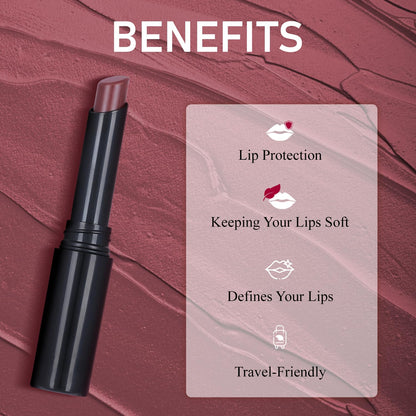 Fashion Colour Play all day Non Transfer Lipstick For Women | Matte Lipstick | Smooth Glide | Waterproof | Longlasting | Paraben-Free Lip Color for All Skin Tones | (Iced Amethyst, 2gm)