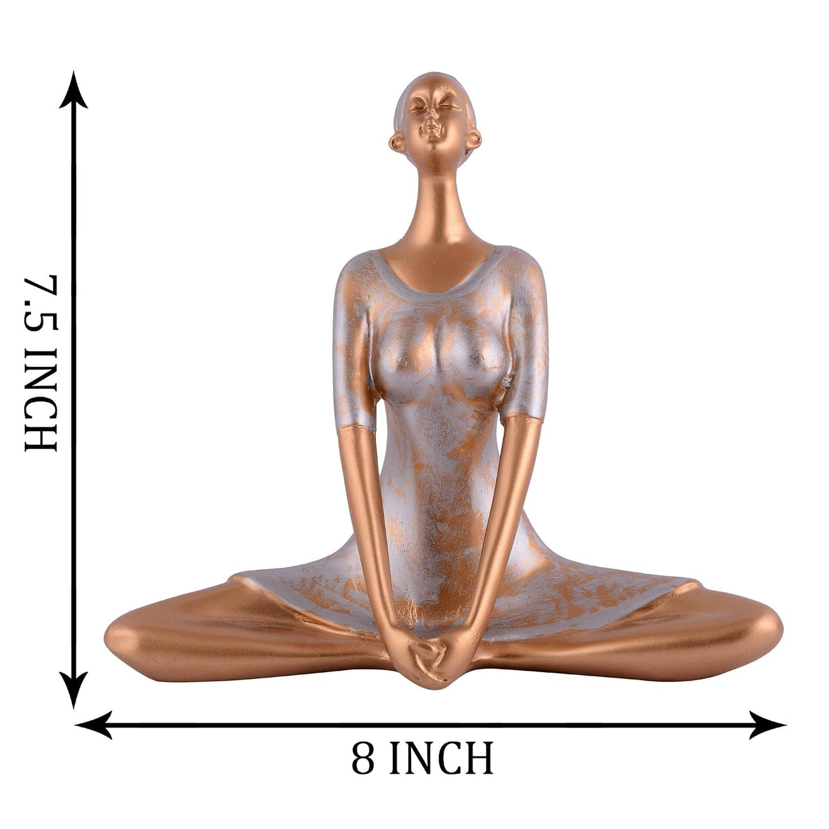 Yoga Lady Home & Office Decor Resin Fantasy Showpiece (Y1200),Multicolor