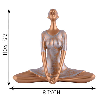 Yoga Lady Home & Office Decor Resin Fantasy Showpiece (Y1200),Multicolor