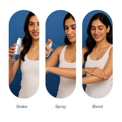 Be Bodywise Sunscreen Spray SPF 50 PA+++ 100ml | With SunCat DE Technology | Protects Skin from UVA/UVB Rays & Slows Down Signs of Aging | 1% Niacinamide, 1% Red Algae & 2.5% Glycerin | Fragrance Free