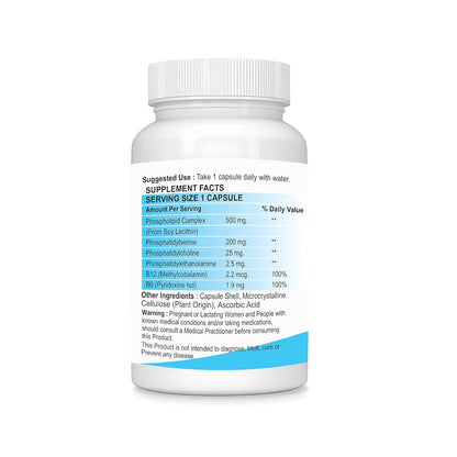 Vitaruhe® Phosphatidylserine Brain Ultimate Complex 500 Mg Per Serving 90 Vegetarian Caps (Verified For Active Components)