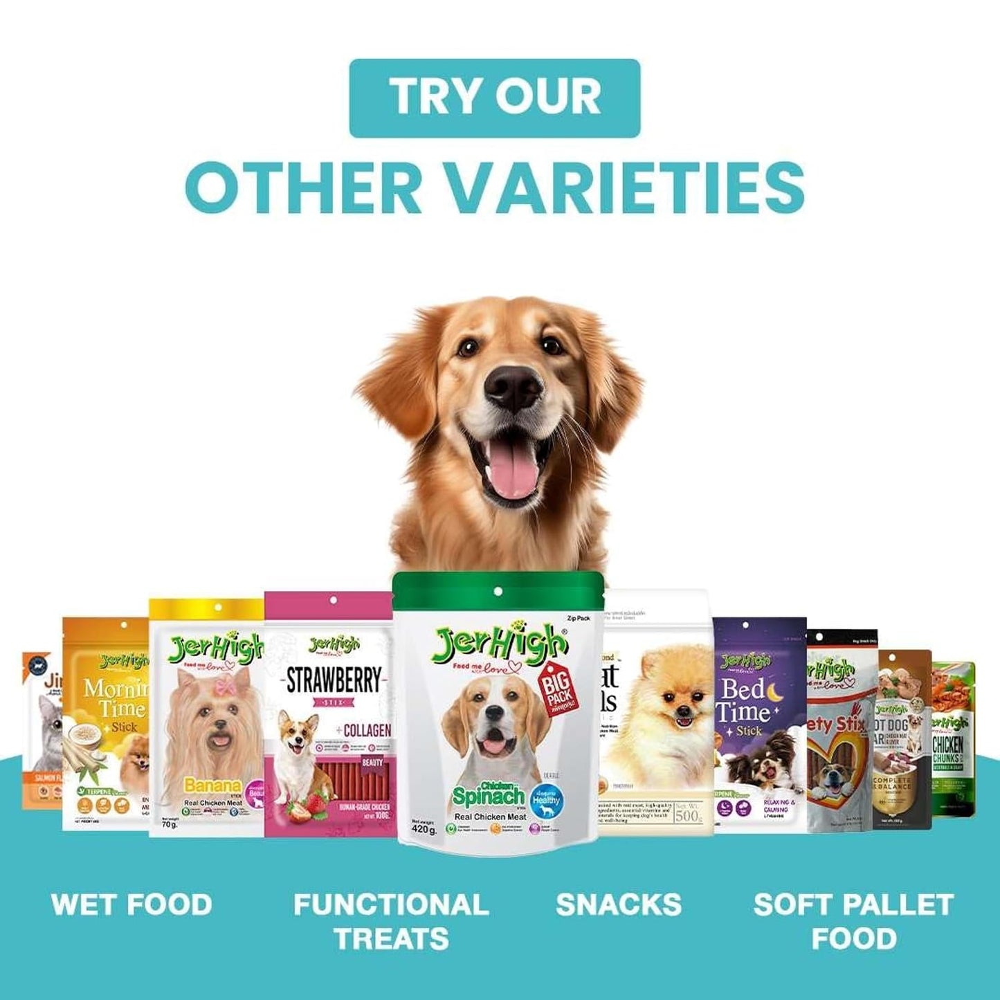 Jerhigh Dog Treat for Relaxing & Calming - Bed Time Stick Added Super Food & Natural Honey 60 G, (Pack of 1),All Life Stages