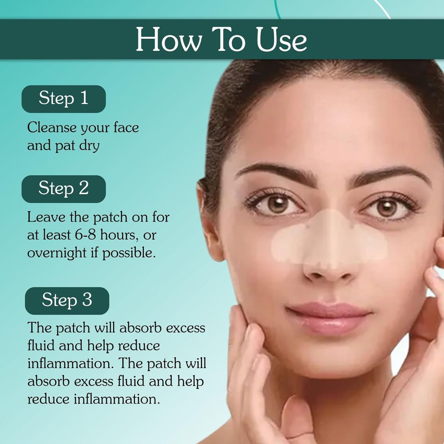 BAKE 2% Salicylic Acid Nose Strips for Pore Cleansing & Blackheads Removal | Hydrocolloid Nose Strips for Control Sebum Production