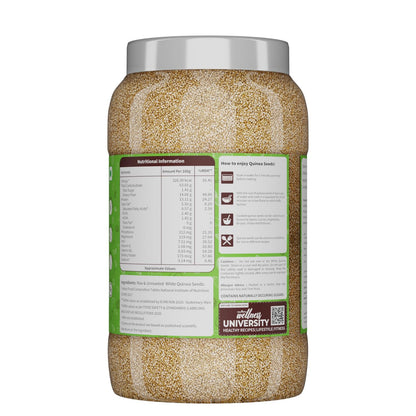 Neuherbs Raw & Unroasted Quinoa Seeds 1 Kg | Rich in Protein, Fiber & Iron | Supports Heart & Bone Health | Helps In Weight Management | Naturally Gluten Free