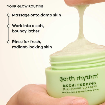 Earth Rhythm Matcha Mochi Cleanser - Brightens with Glutathione 100g