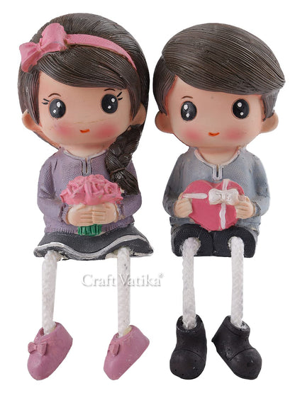 Romantic Love Couple Miniature Statue Showpiece for Gift Husband Wife Girlfriend Boyfriend Girls Boys Home Decor Items