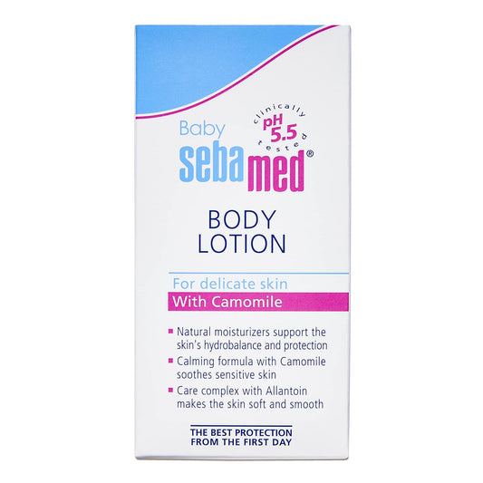 Sebamed Baby Body Lotion 50 ml|Ph 5.5|Camomile & Allantoin| Dermatalogically tested| Sensitive skin
