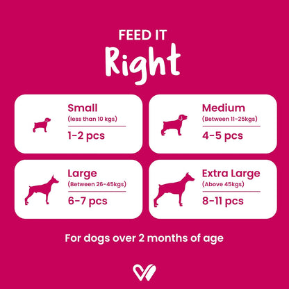 Wiggles Barkstix Dog Treats (Chicken & Strawberry, 100G) | Fresh Chicken Soft Chew Sticks for Training Adult Puppies | Provides Hip and Joint Support with Rosehip Extract and Turmeric | For All Breeds
