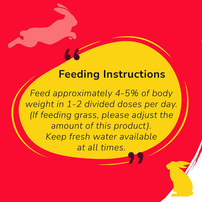 Petslife Premium Rabbit Food 1kg, High Protien Added with Fiber & Essential Nutrients Pellet Food, Balanced Nutrition Diet for Small & Adult Bunnies, Suitable for All Ages., Honey & Fruits Flavour