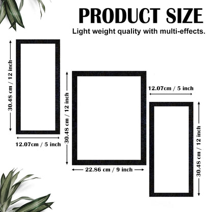 Wall Painting Frames For decor, Pictures Frame For Living Room, Home Decoration, Bedroom, Set of 3, 1pc- 23 x 30 cm, 2pc- 12.5 x 30 cm (Design 2)