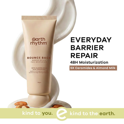Earth Rhythm Bounce Back Barrier Repair Face Moisturiser with Almond Milk & Ceramides