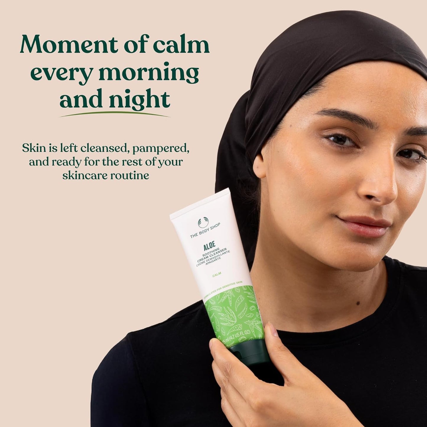 The Body Shop Vegan Aloe Soothing Cleansing Cream for Sensitive Skin 125 ML