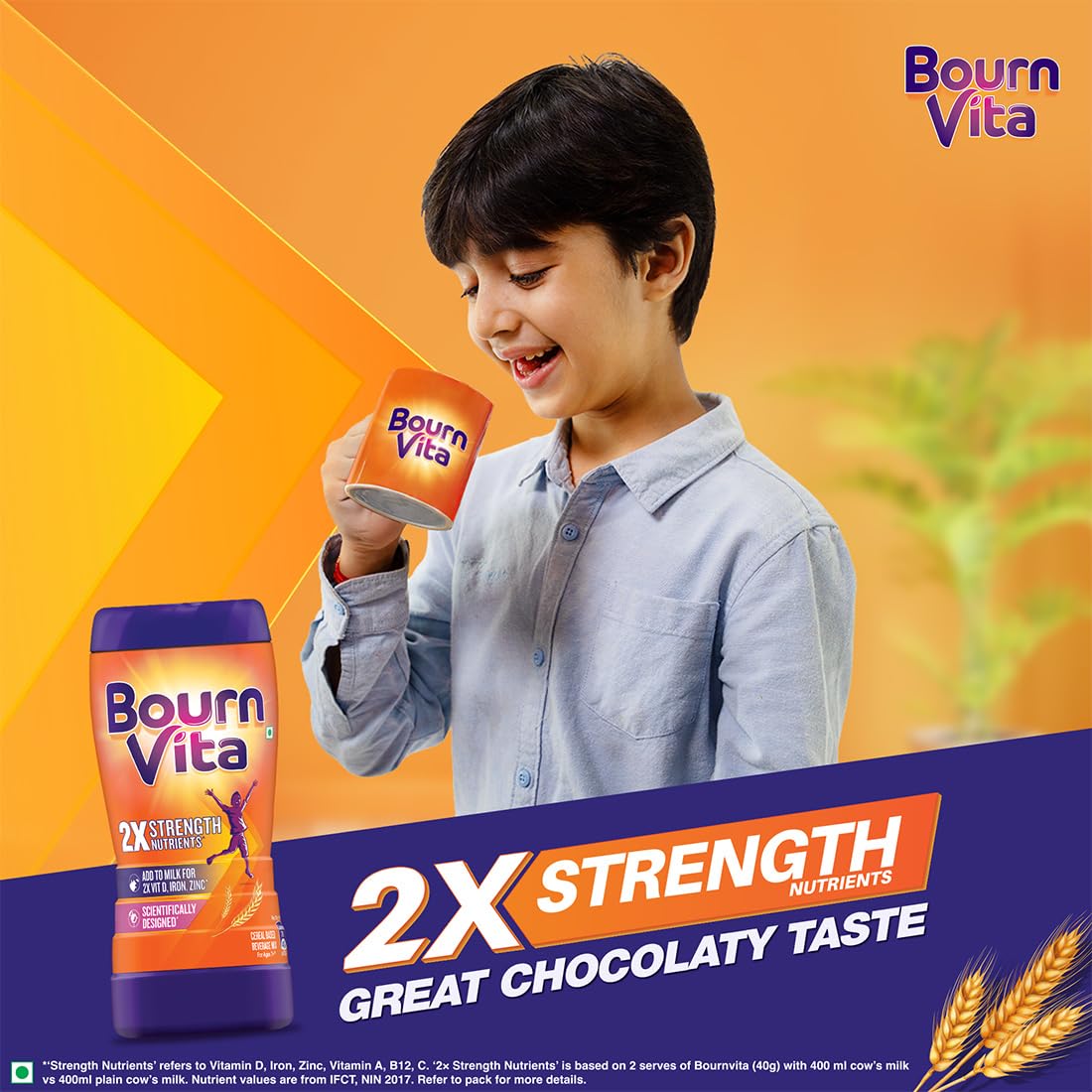 Bournvita Chocolate Nutrition Drink, 1 kg Pouch