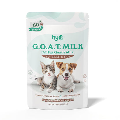 HYE Pets Full Fat Goat Milk Powder for Dogs & Cats | 200g