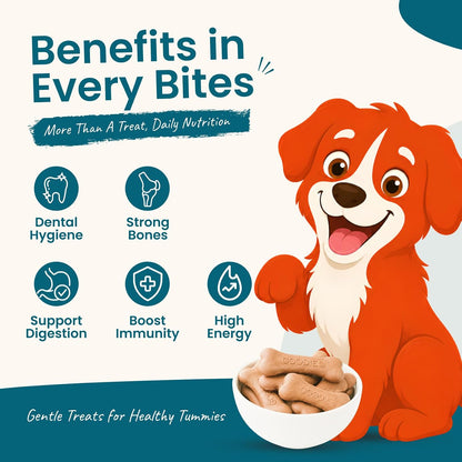 Nootie Calcium Milk Bone Supplement Dog Treats 220gms Supports Strong Gums & Jaws | Helps Maintain Clean Teeth | 100% Digestible & Safe-Milk Flavour