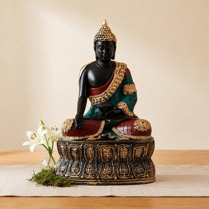 Elegant Buddha Statue for Home Décor (Pack of 1, Multi)