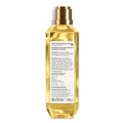 Forest Essentials Baby Hair Oil with 10 herbs specially for Baby Care to gently nourish delicate skin | Ayurvedic Head Massage Oil for Babies | Promotes Hair Growth | Gentle & Natural