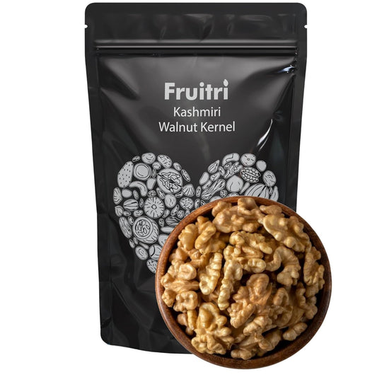 Fruitri Kashmiri Walnut Kernels 150g | Premium Akhrot Giri Without Shell | Fresh, Natural, Crunchy | Omega-3 Rich Dry Fruits for Snacking, Baking & Cooking