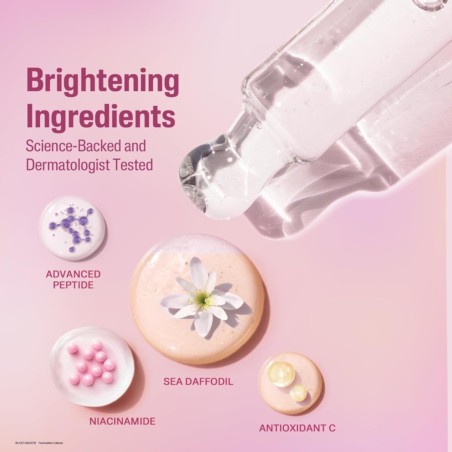 CETAPHIL Bright Healthy Radiance Brightening |Glow Serum | 30ml | GentleBright Technology™ with Antioxidant C and Advanced Peptide | Removes Dark Spots & Dullness
