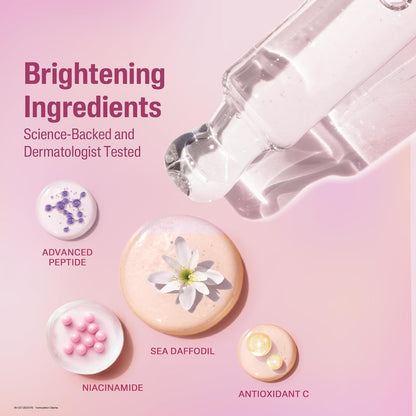 CETAPHIL Bright Healthy Radiance Brightening |Glow Serum | 30ml | GentleBright Technology™ with Antioxidant C and Advanced Peptide | Removes Dark Spots & Dullness