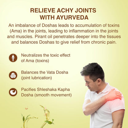 Zephivo Maharishi Ayurveda Pirant Oil - Ayurvedic Massage Oil for Joint and Muscle Pain Relief -50ml
