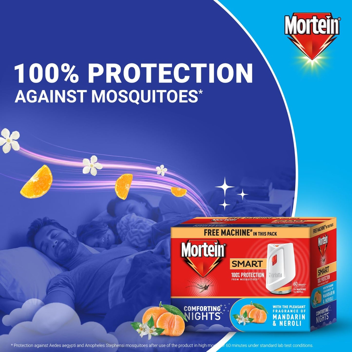 Mortein 45ml x 3 Refills With The Pleasant Fragrance of Mandarin & Neroli Liquid| Fits All Machines | Smartplus Mosquito Killer | 100% Protection from Mosquitoes | Insect & Mosquito Repellent