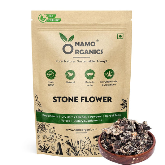 Namo Organics - Stone Flower Spices - 100 Gm - (Dagad Phool, Kalpasi, Patthar Ke Phool) for biryani