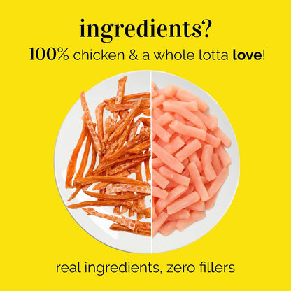 Henlo Chicken Strips for Dogs | High Protein, Guilt-Free & Healthy Dog Treats | Natural Training Snacks, Low Fat & Easy to Chew