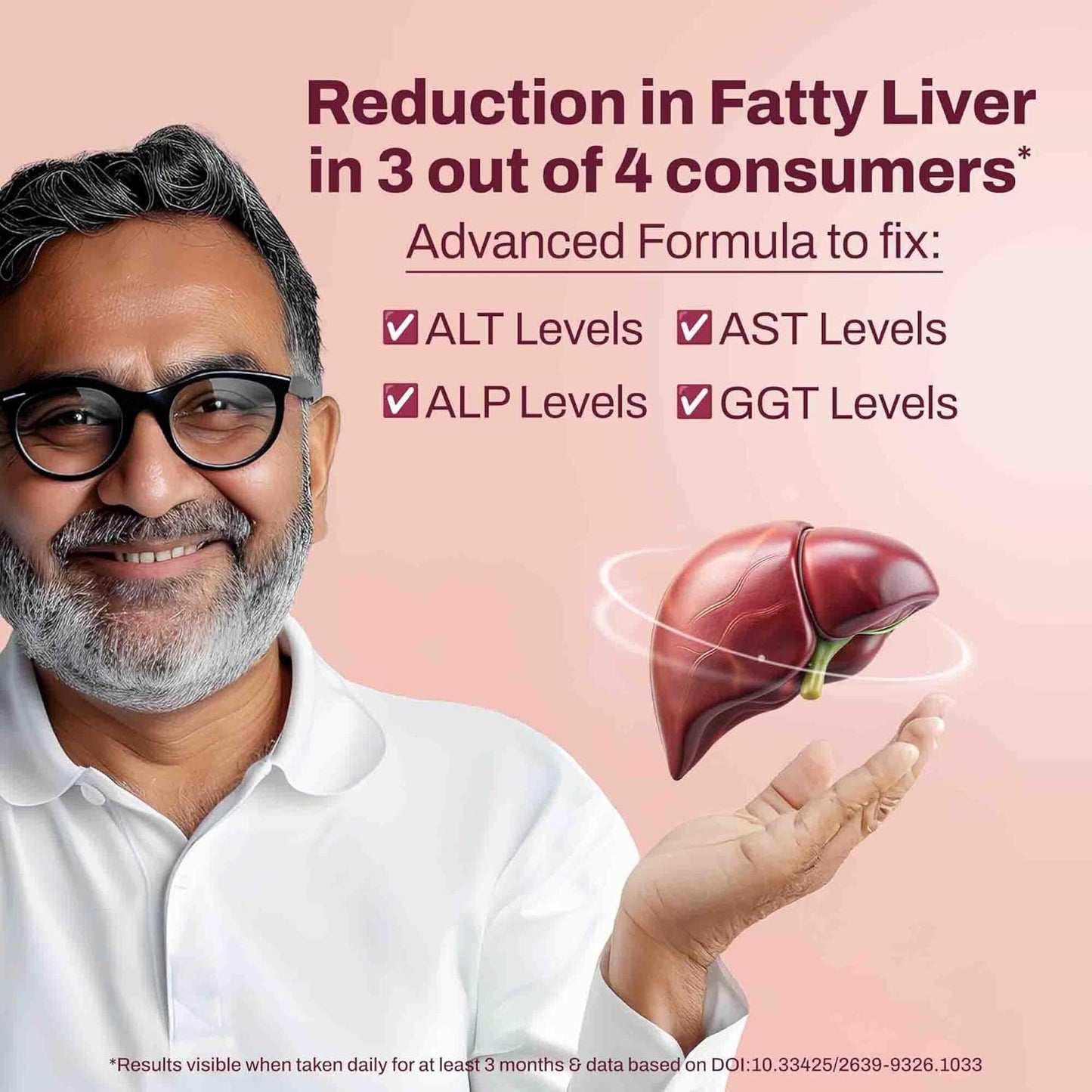 three60+ Advanced Liver Support Tablets | Daily Liver Detox & Fatty Liver Care | Clinically Proven Formula with Bhumiamalaki, Kalmegh & Kasani | Supports Liver Health & Alcohol Detox | 60 Tablet