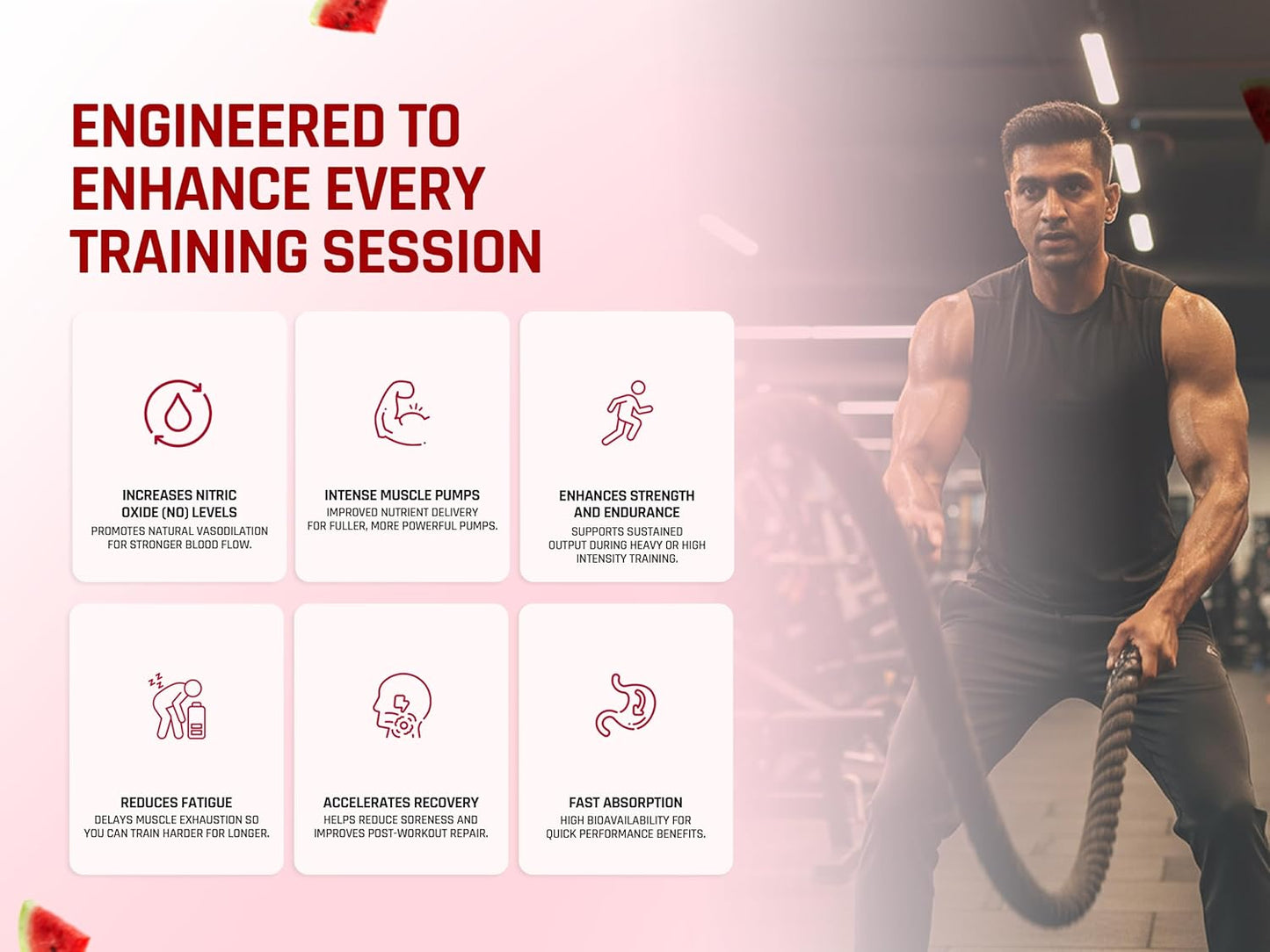 NATURALTEIN Citrulline Malate 2:1 | Watermelon Flavour | Nitric Oxide Booster for Bigger Pumps & Workout Performance | 100g, 25 Servings | Supports Strength & Endurance