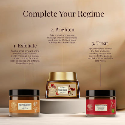 Forest Essentials Nourishing Facial Scrub Black Sesame & Jaggery | Ayurvedic Gentle Daily Face Exfoliator | Deeply Moisturising Face Scrub for Normal to Dry Skin